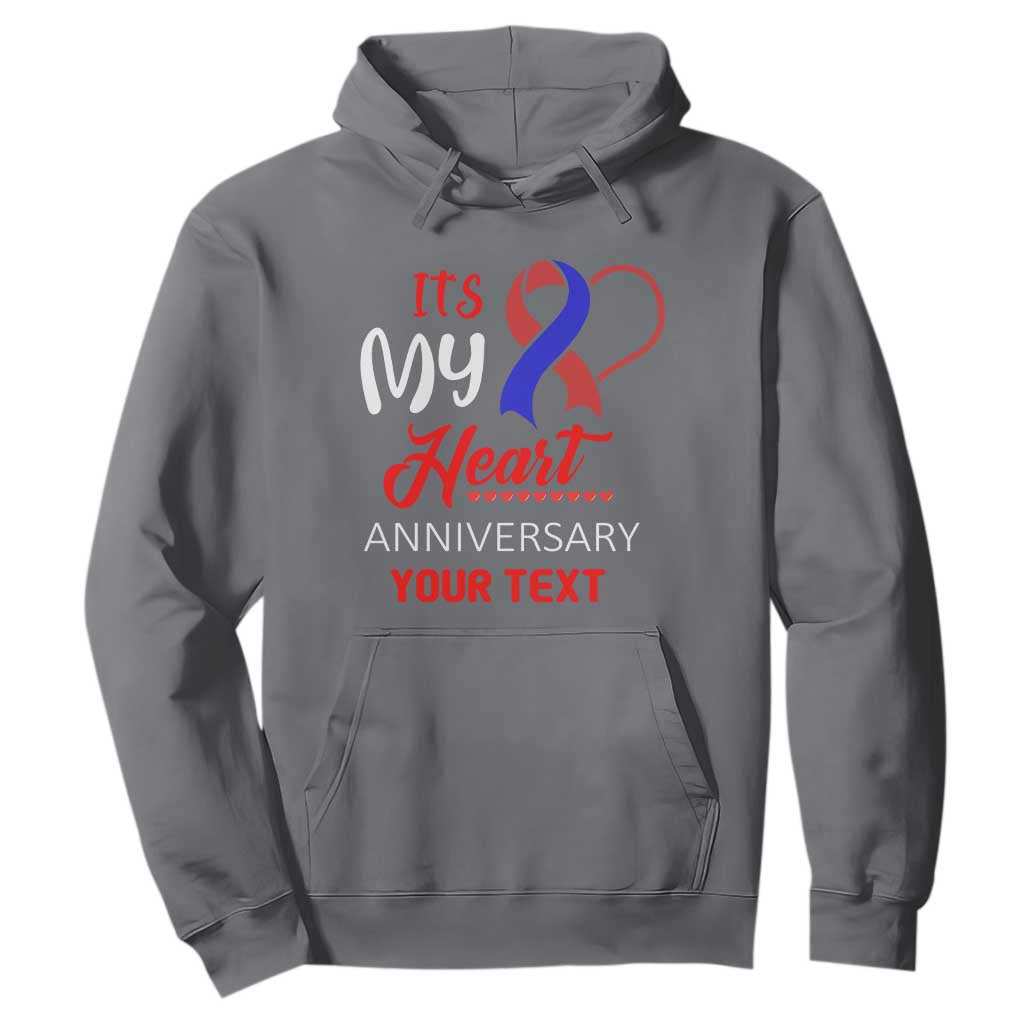 Personalized CHD Support Hoodie Custom Text It's My Heart Anniversary
