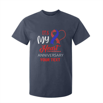 Personalized CHD Support T Shirt For Kid Custom Text It's My Heart Anniversary