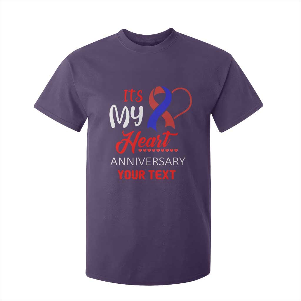 Personalized CHD Support T Shirt For Kid Custom Text It's My Heart Anniversary