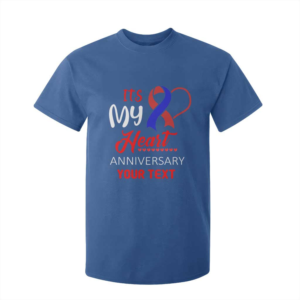Personalized CHD Support T Shirt For Kid Custom Text It's My Heart Anniversary