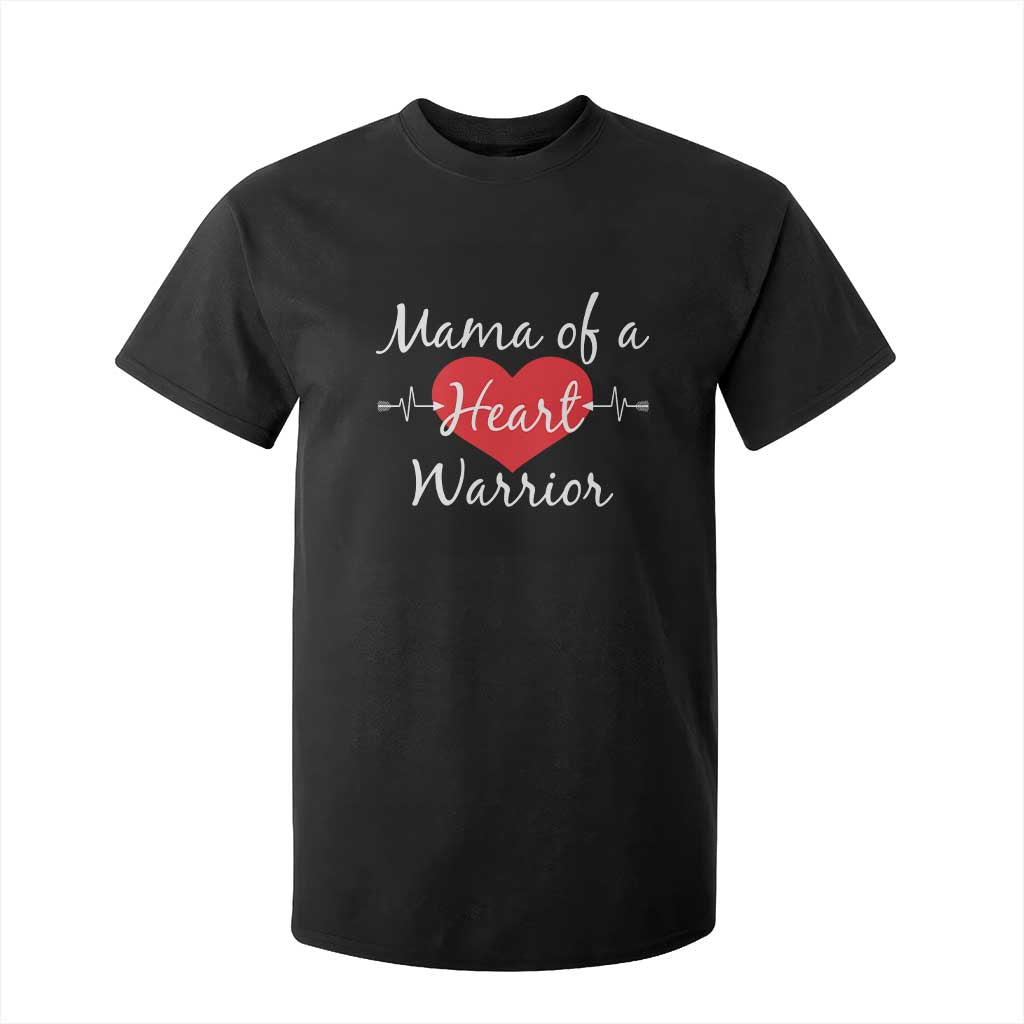 Mama Of A Heart Warrior T Shirt For Kid CHD Support Heart