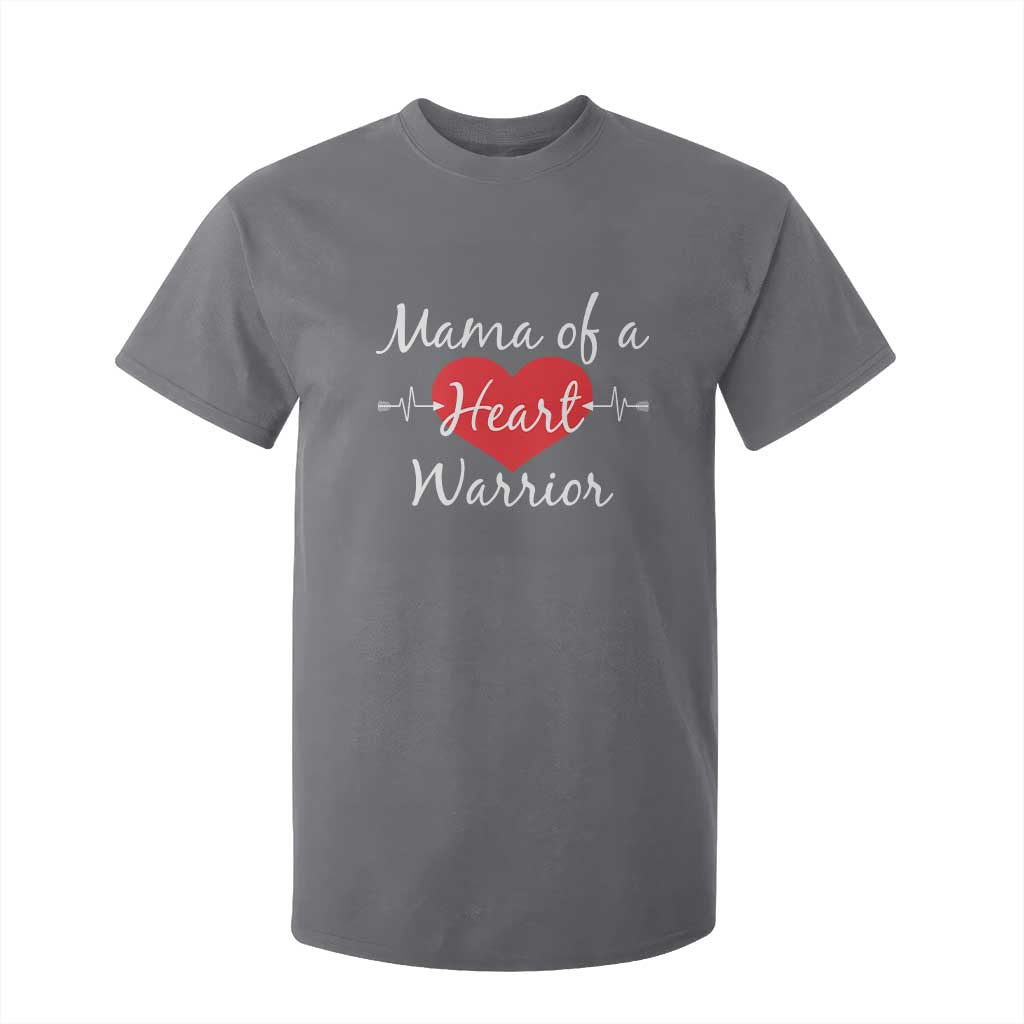 Mama Of A Heart Warrior T Shirt For Kid CHD Support Heart