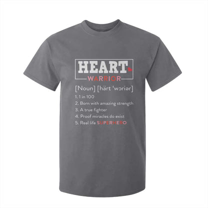 Heart Warrior Definition T Shirt For Kid Congenital Heart Disease CHD Support