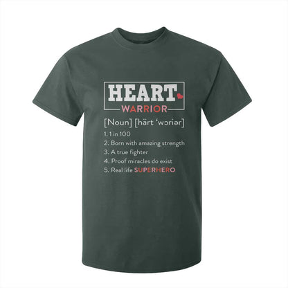 Heart Warrior Definition T Shirt For Kid Congenital Heart Disease CHD Support
