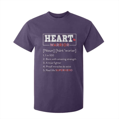 Heart Warrior Definition T Shirt For Kid Congenital Heart Disease CHD Support