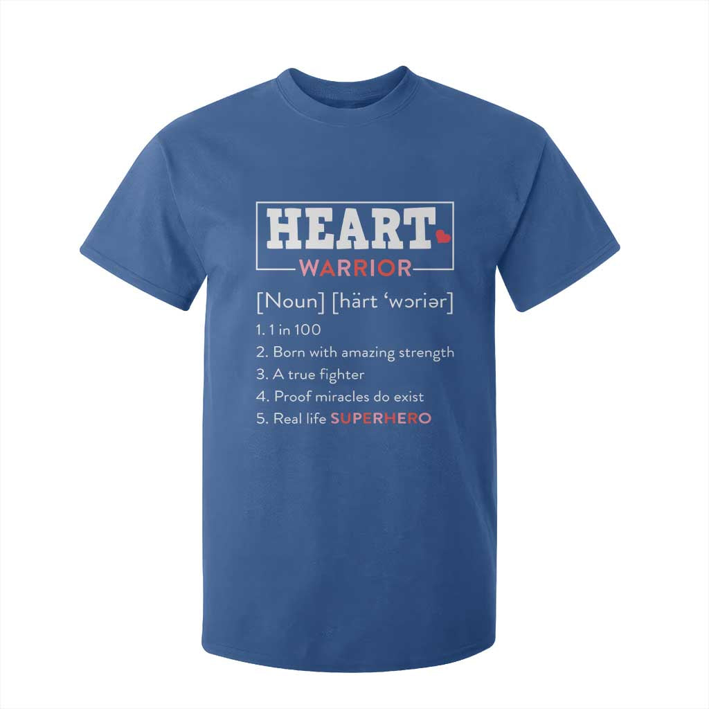 Heart Warrior Definition T Shirt For Kid Congenital Heart Disease CHD Support