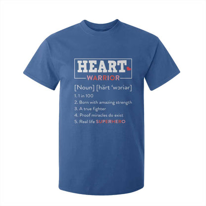 Heart Warrior Definition T Shirt For Kid Congenital Heart Disease CHD Support