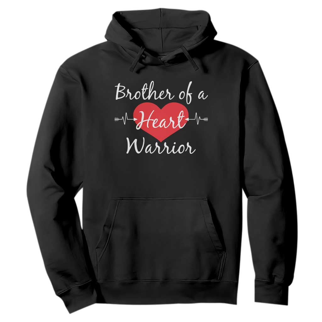 Brother Of A Heart Warrior Hoodie CHD Support Heart