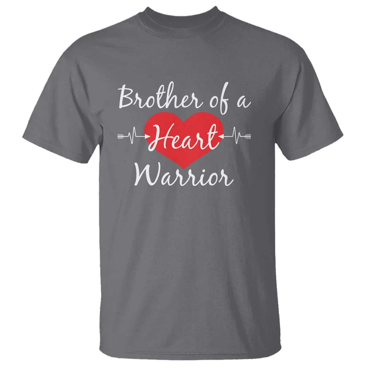 Brother Of A Heart Warrior T Shirt CHD Support Heart