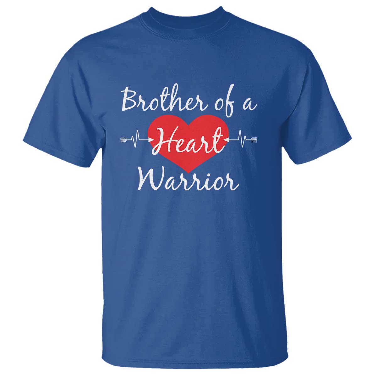 Brother Of A Heart Warrior T Shirt CHD Support Heart