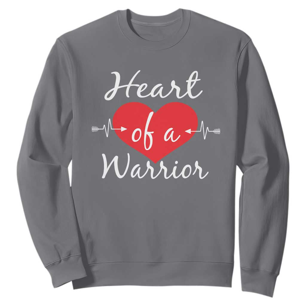 Heart Of A Warrior Sweatshirt CHD Support Heart