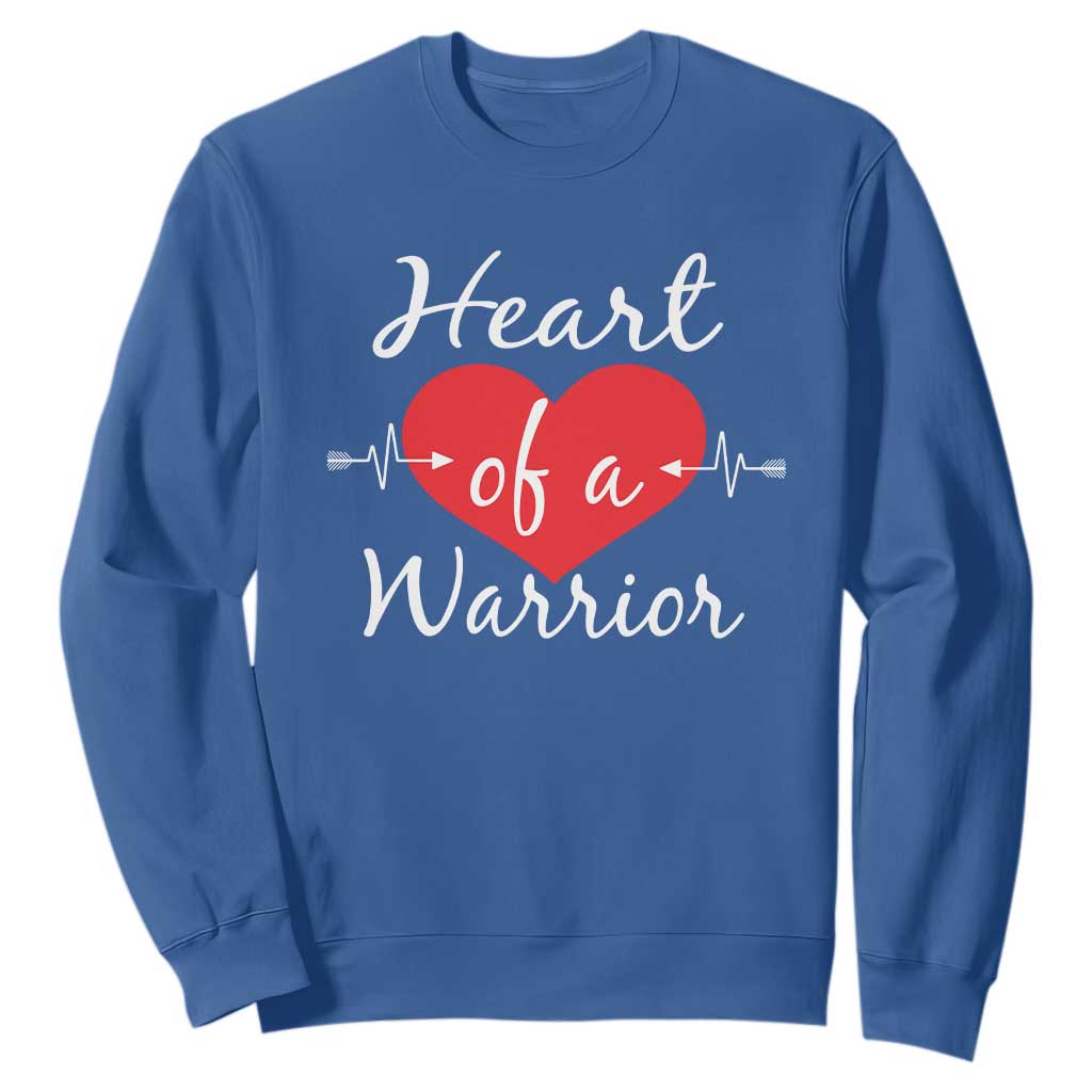 Heart Of A Warrior Sweatshirt CHD Support Heart
