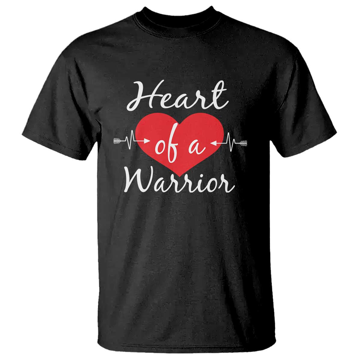 Heart Of A Warrior T Shirt CHD Support Heart