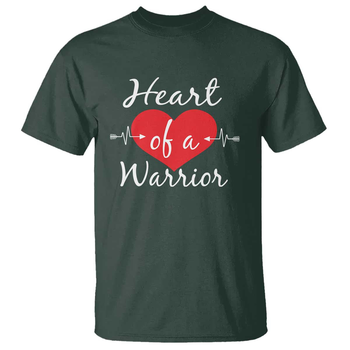 Heart Of A Warrior T Shirt CHD Support Heart