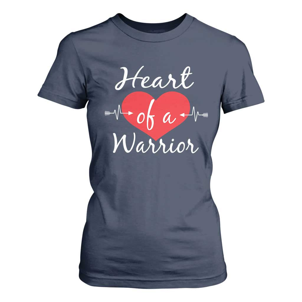 Heart Of A Warrior T Shirt For Women CHD Support Heart