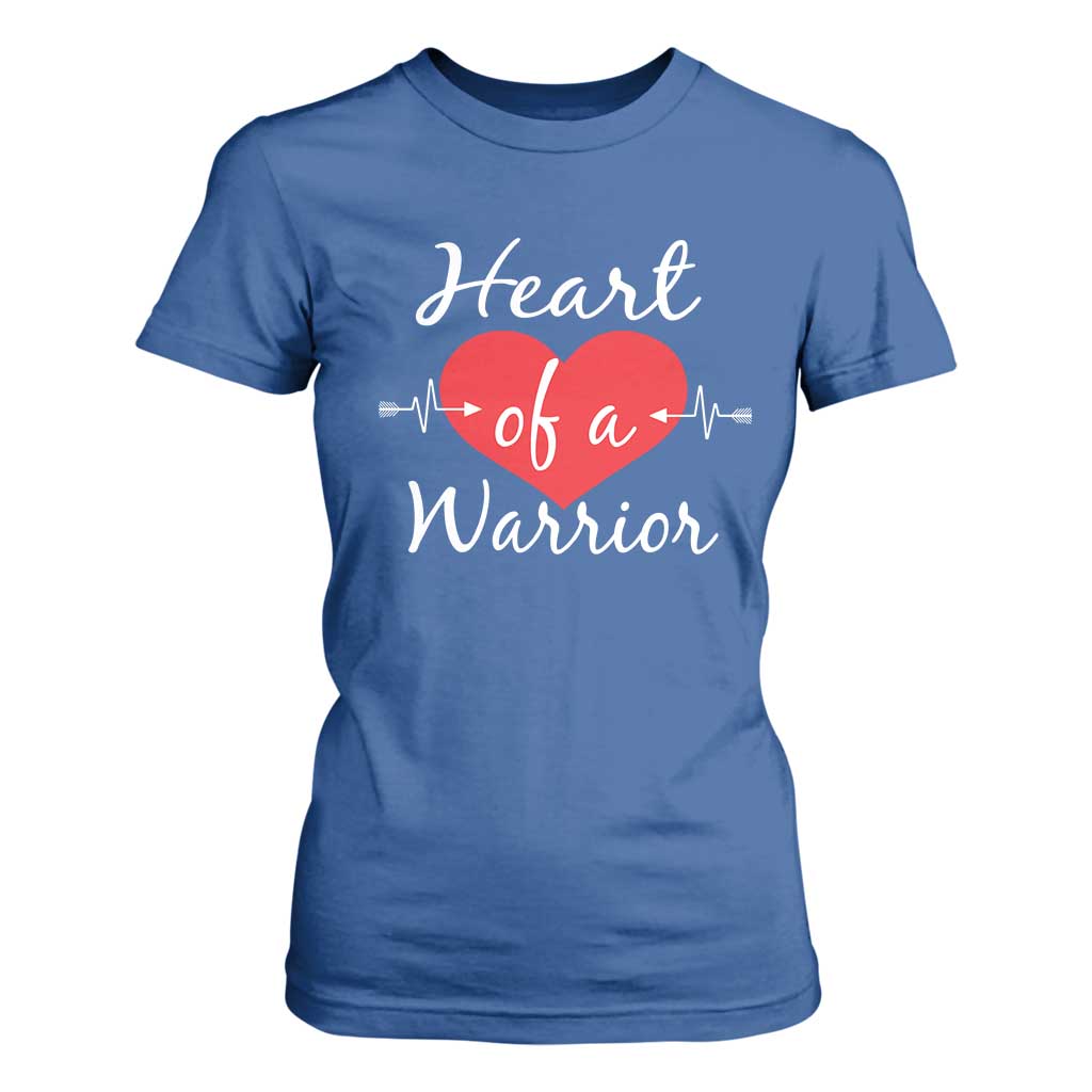 Heart Of A Warrior T Shirt For Women CHD Support Heart