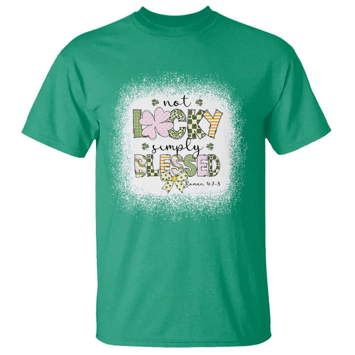 not-lucky-simply-blessed-t-shirt-blessed-christian-shamrocks-st-patricks-day