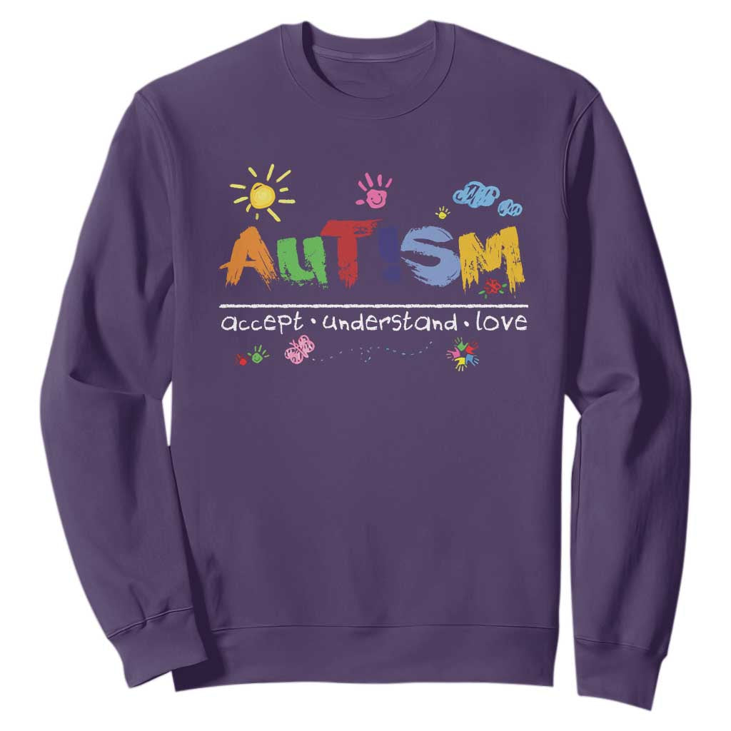 Autism Acceptance Month Sweatshirt Autism Accept Understand Love SPED Teachers