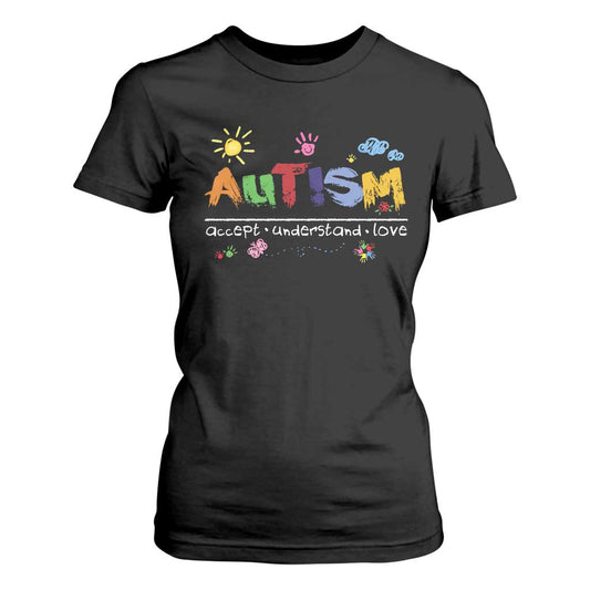 Autism Acceptance Month T Shirt For Women Autism Accept Understand Love SPED Teachers