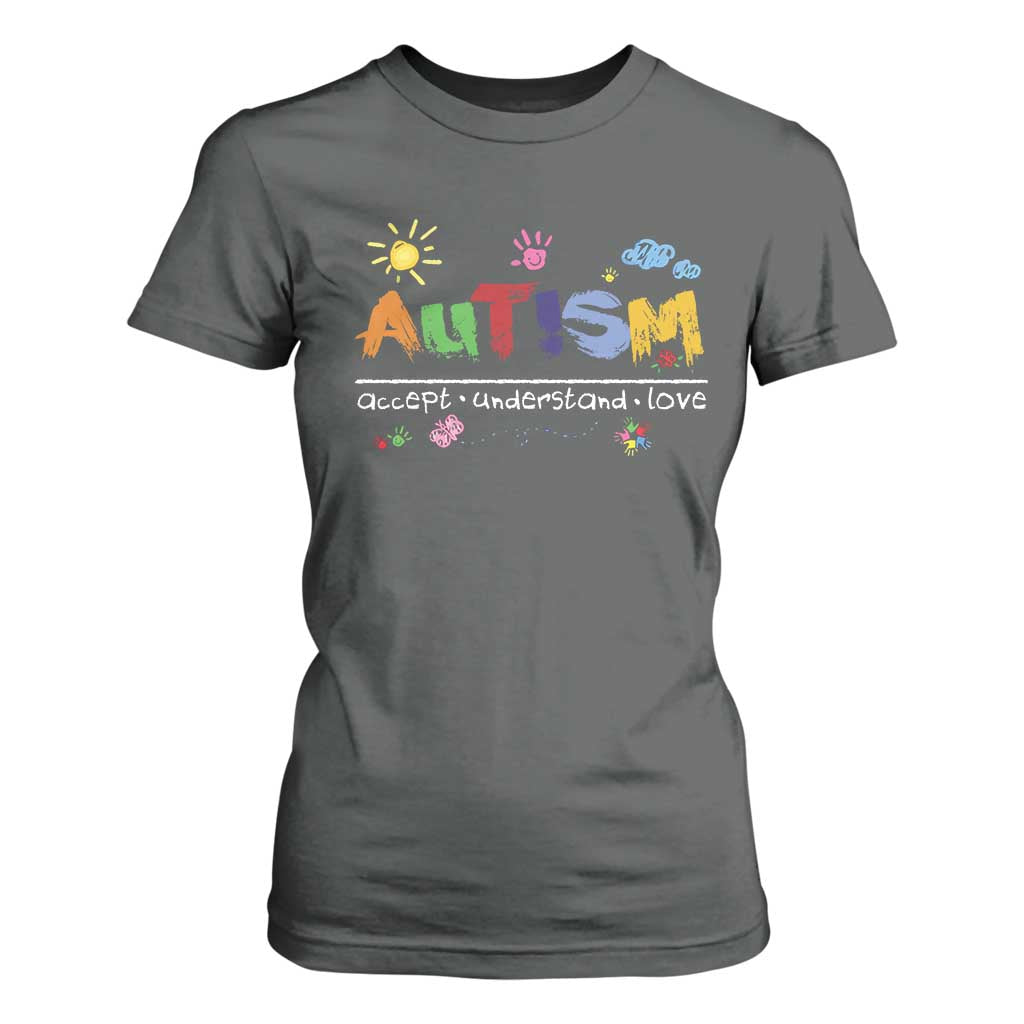 Autism Acceptance Month T Shirt For Women Autism Accept Understand Love SPED Teachers