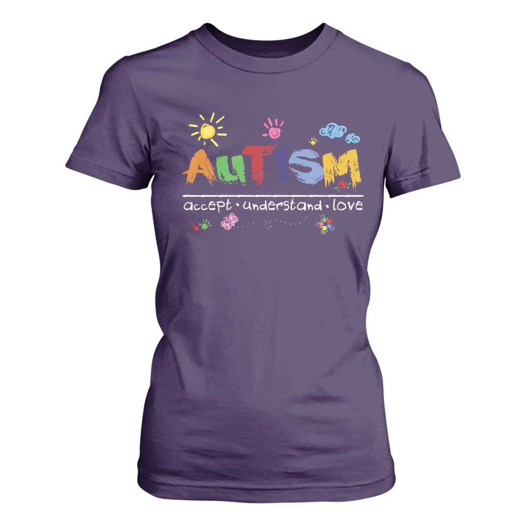 Autism Acceptance Month T Shirt For Women Autism Accept Understand Love SPED Teachers