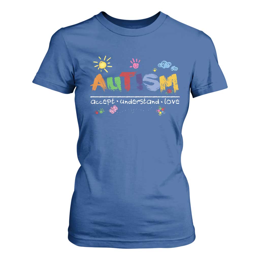 Autism Acceptance Month T Shirt For Women Autism Accept Understand Love SPED Teachers