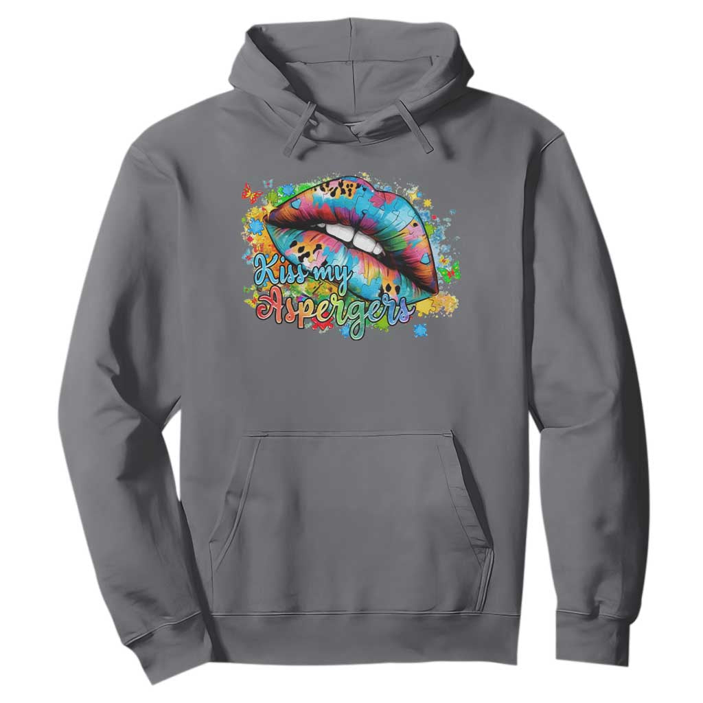 Funny Kiss My Aspergers Hoodie Asperger Syndrome Autism Support