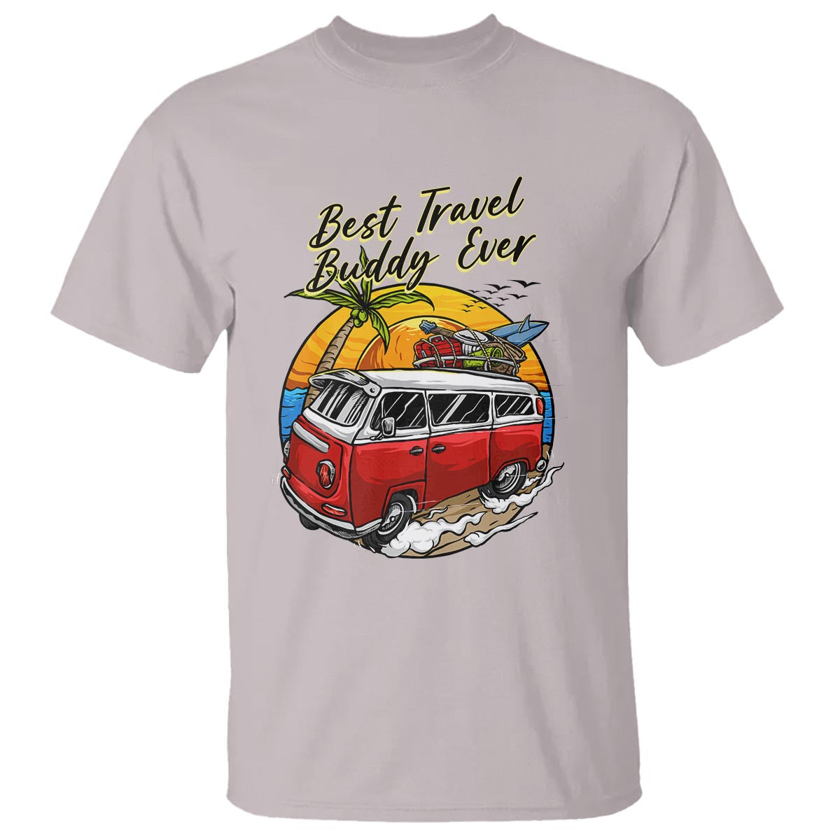 best-travel-buddy-ever-t-shirt-vintage-beach-van-summer-vacation