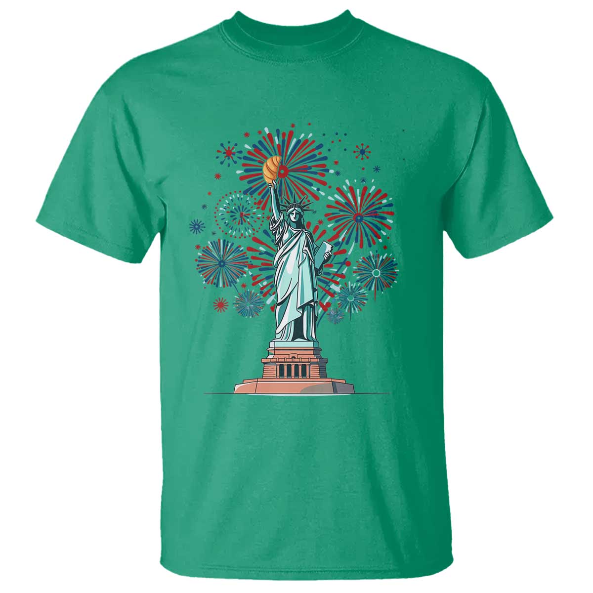 funny-america-france-heritage-month-t-shirt-statue-of-liberty-with-croissant