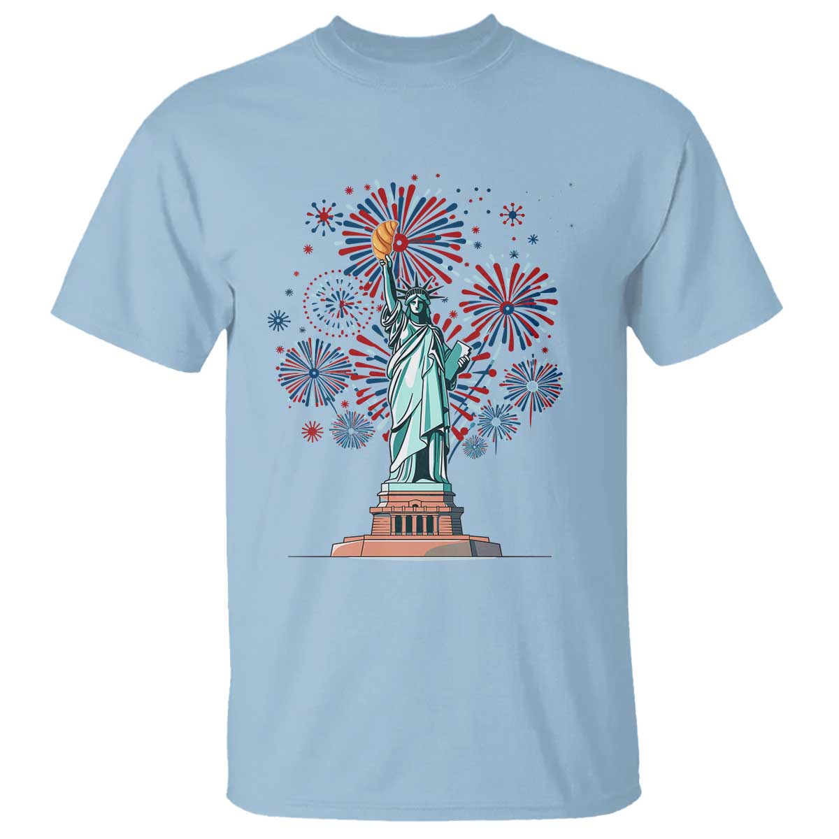 funny-america-france-heritage-month-t-shirt-statue-of-liberty-with-croissant