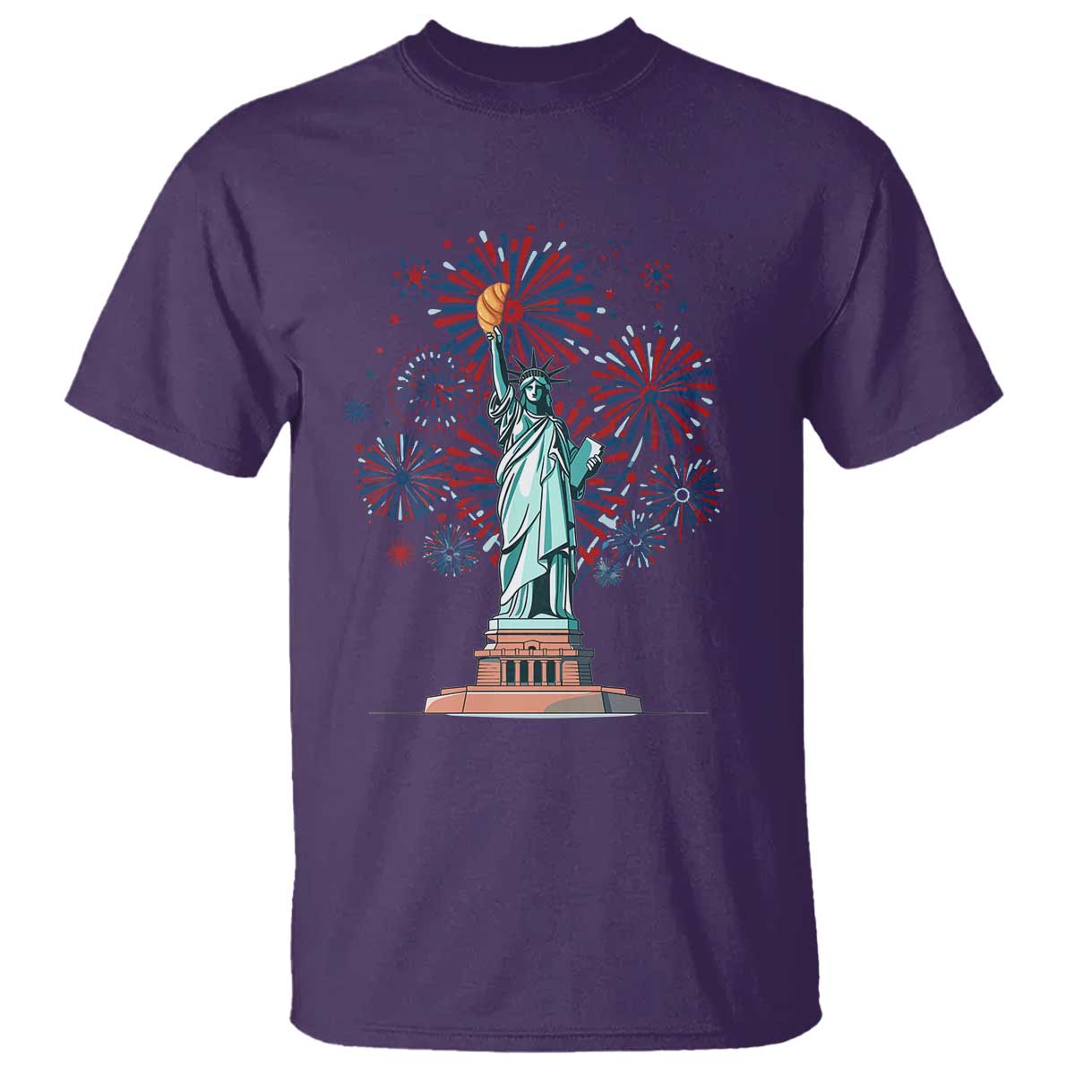 funny-america-france-heritage-month-t-shirt-statue-of-liberty-with-croissant