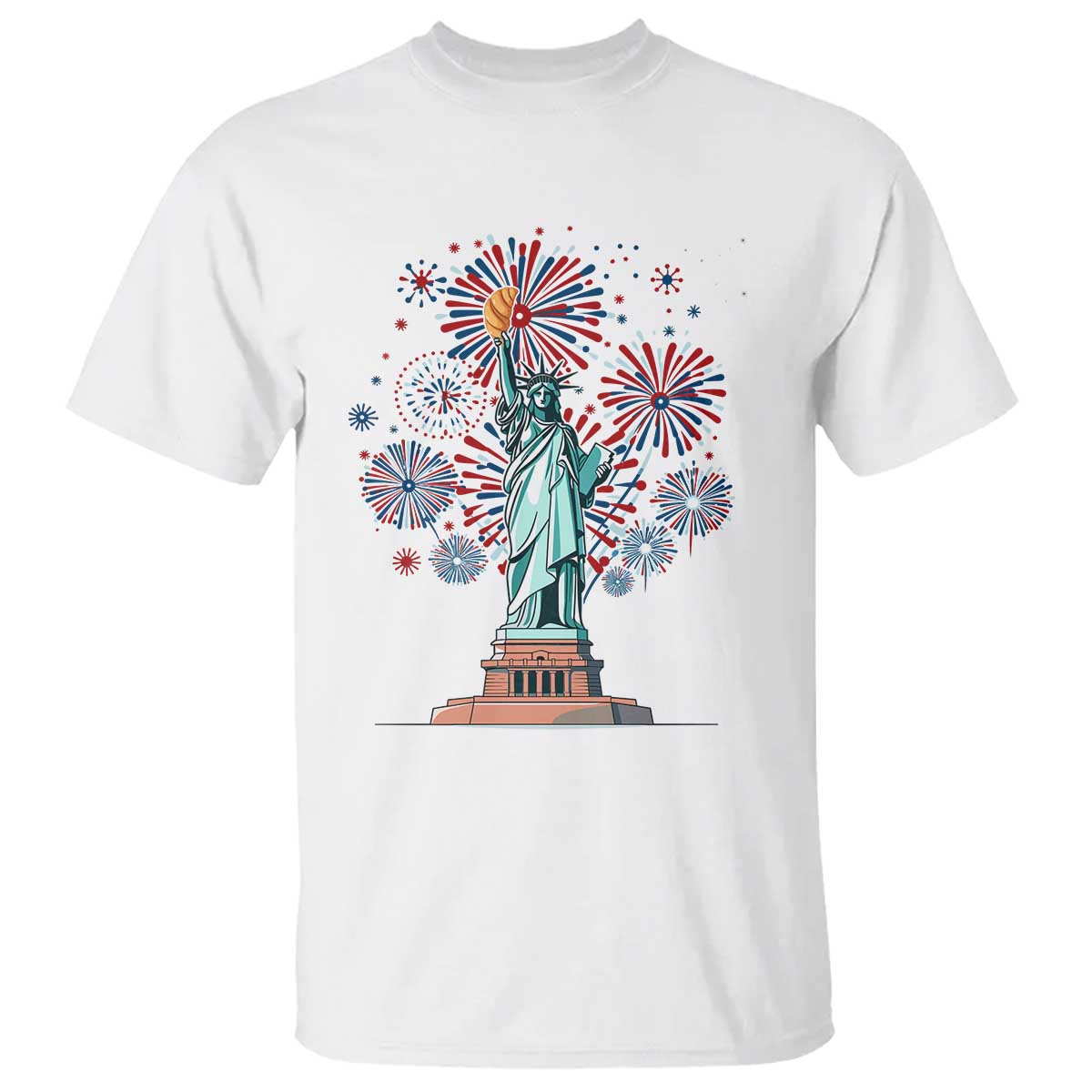funny-america-france-heritage-month-t-shirt-statue-of-liberty-with-croissant