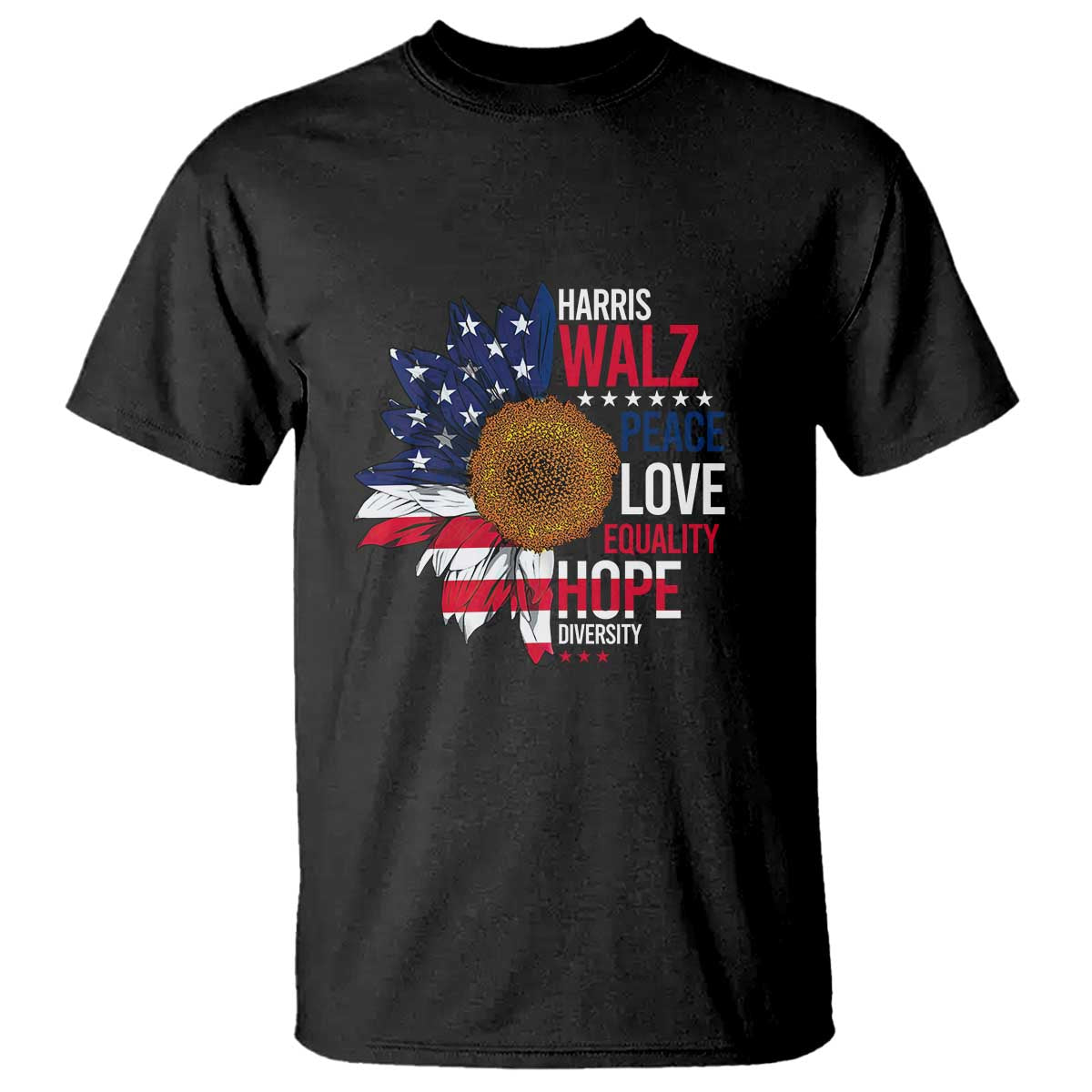 harris-walz-supporter-t-shirt-peace-love-equality-hope-diversity-sunflower-usa-flag