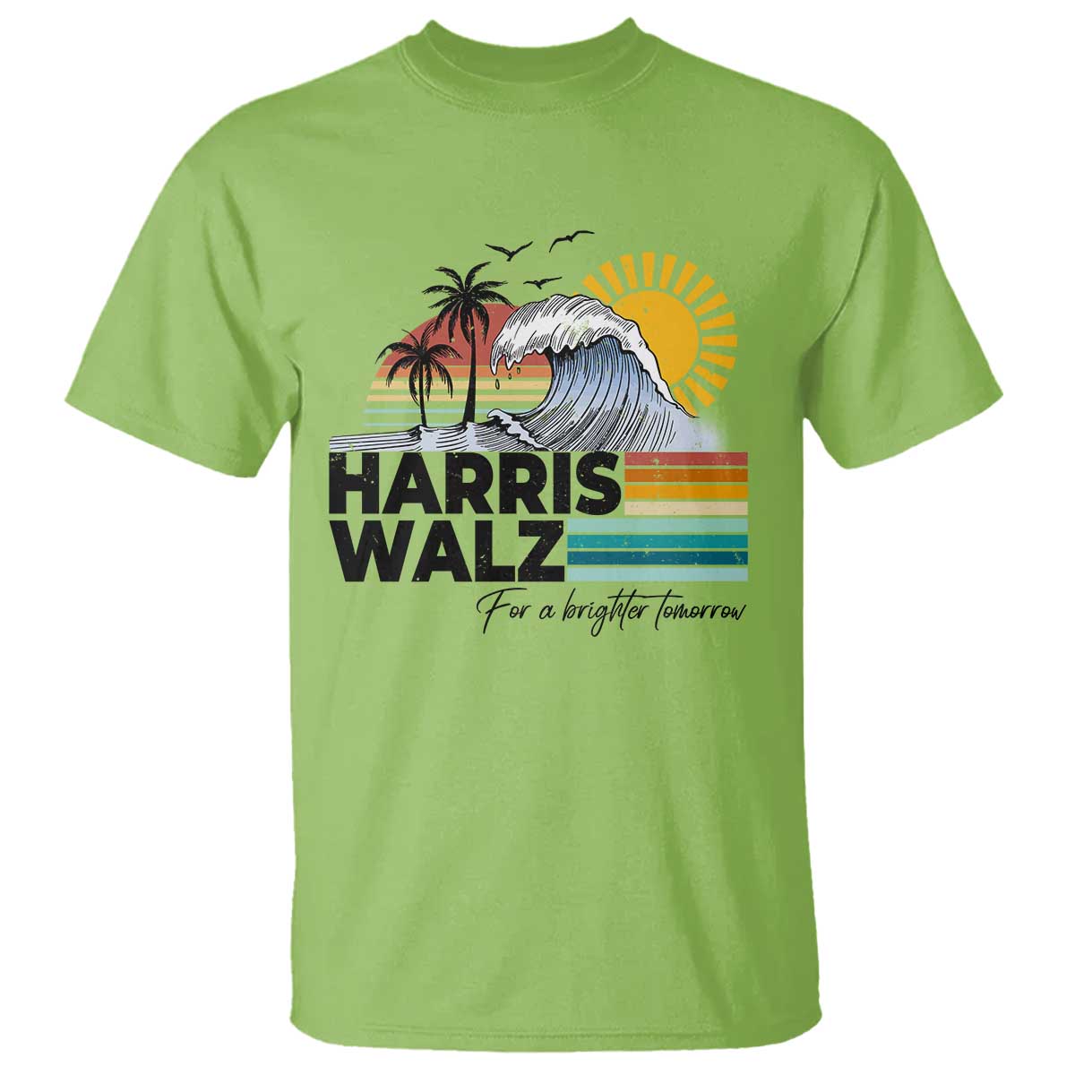 harris-walz-for-a-brighter-tomorrow-t-shirt-retro-sunshine-blue-wave-coconut-tree