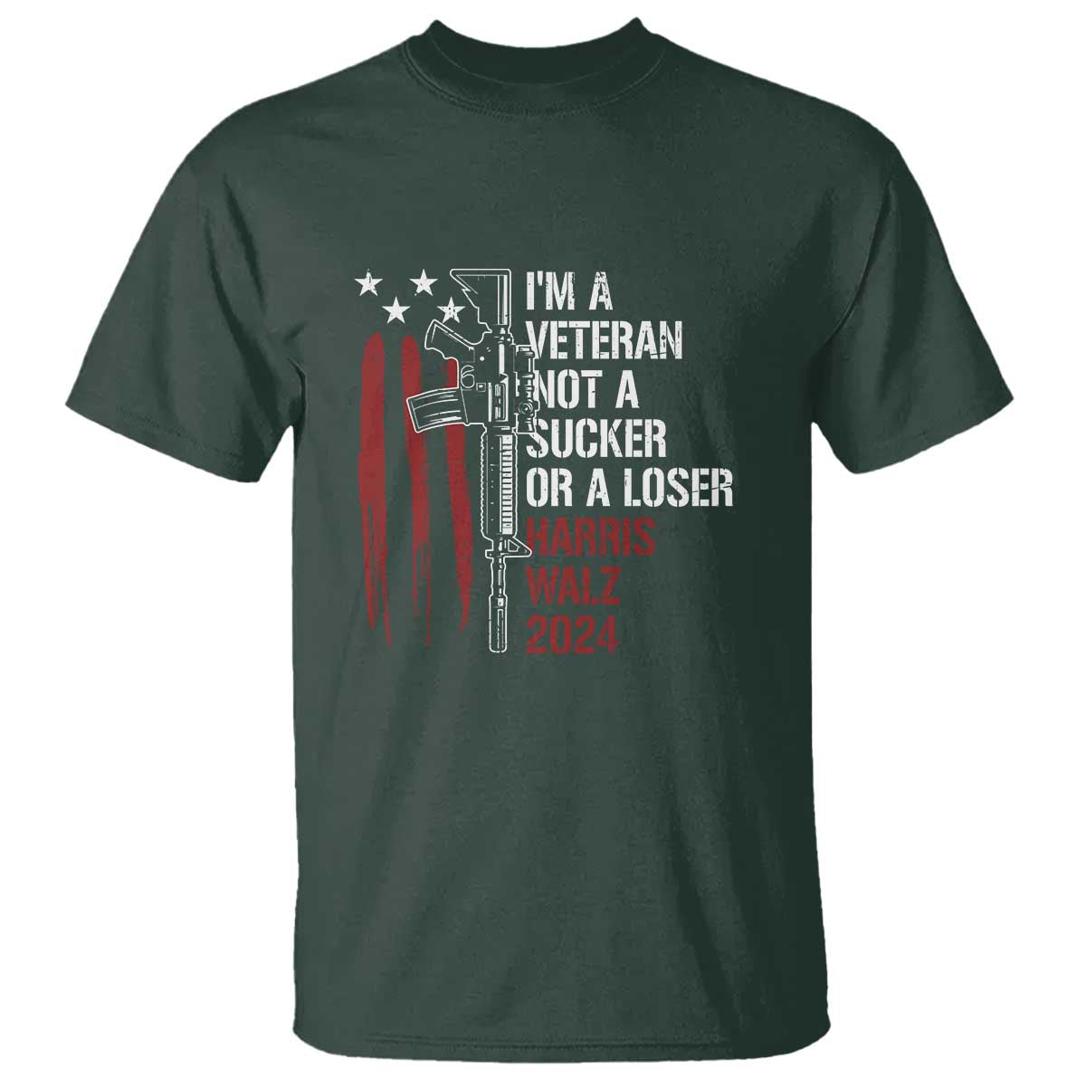 harris-walz-2024-t-shirt-im-a-veteran-not-a-sucker-or-a-loser-american-flag-gun