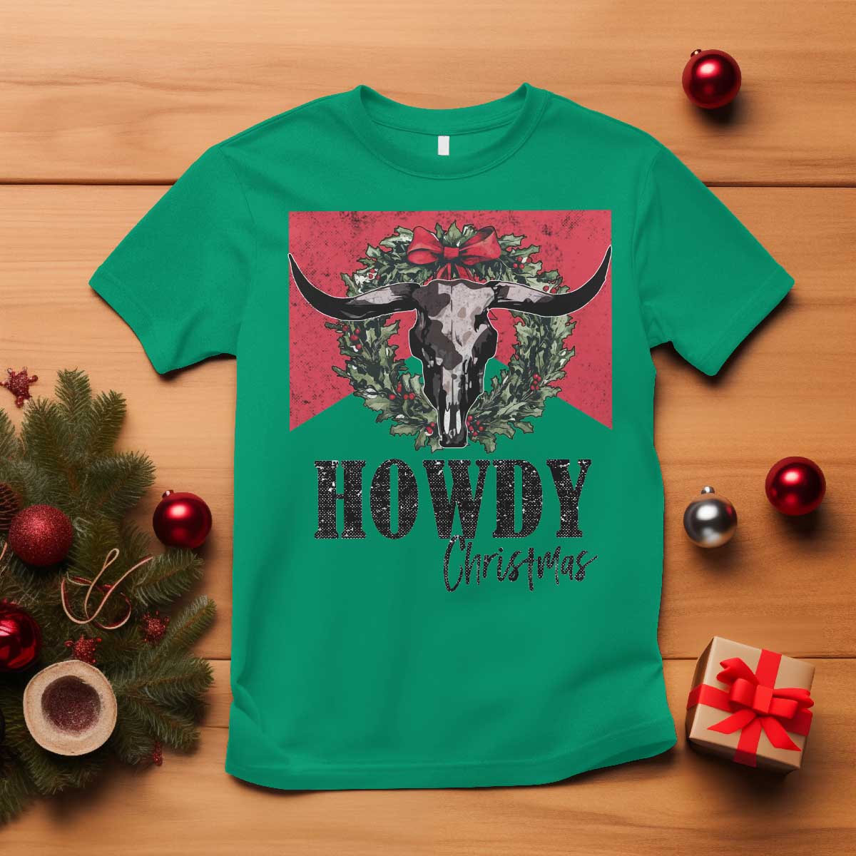 western-xmas-t-shirt-howdy-christmas-cow-skull-xmas-wreath