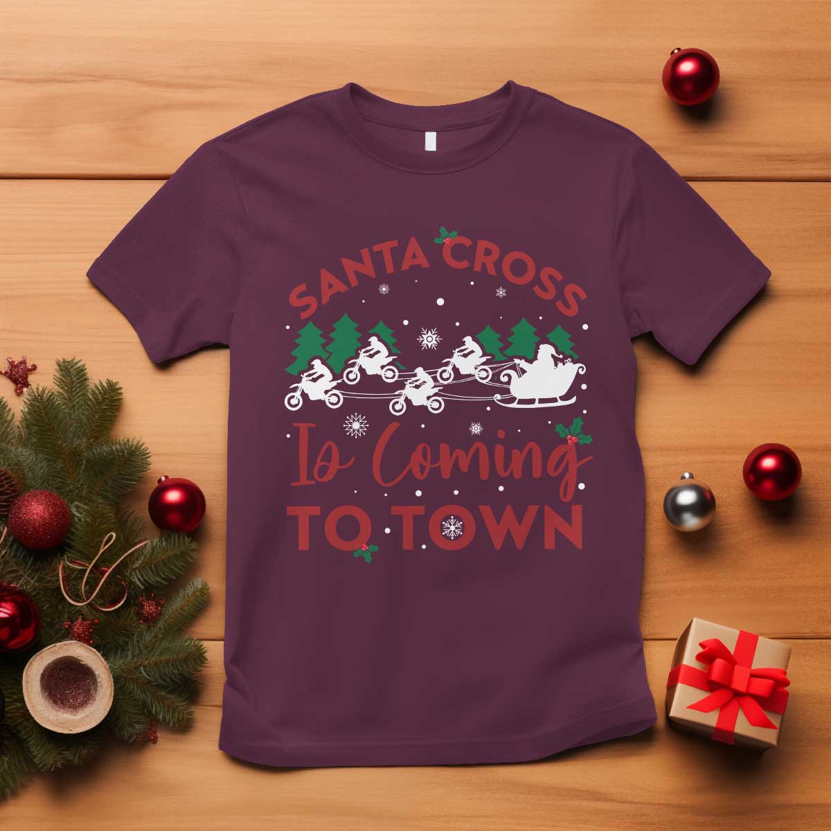 funny-christmas-dirt-bike-t-shirt-santa-cross-is-coming-to-town-motorcross