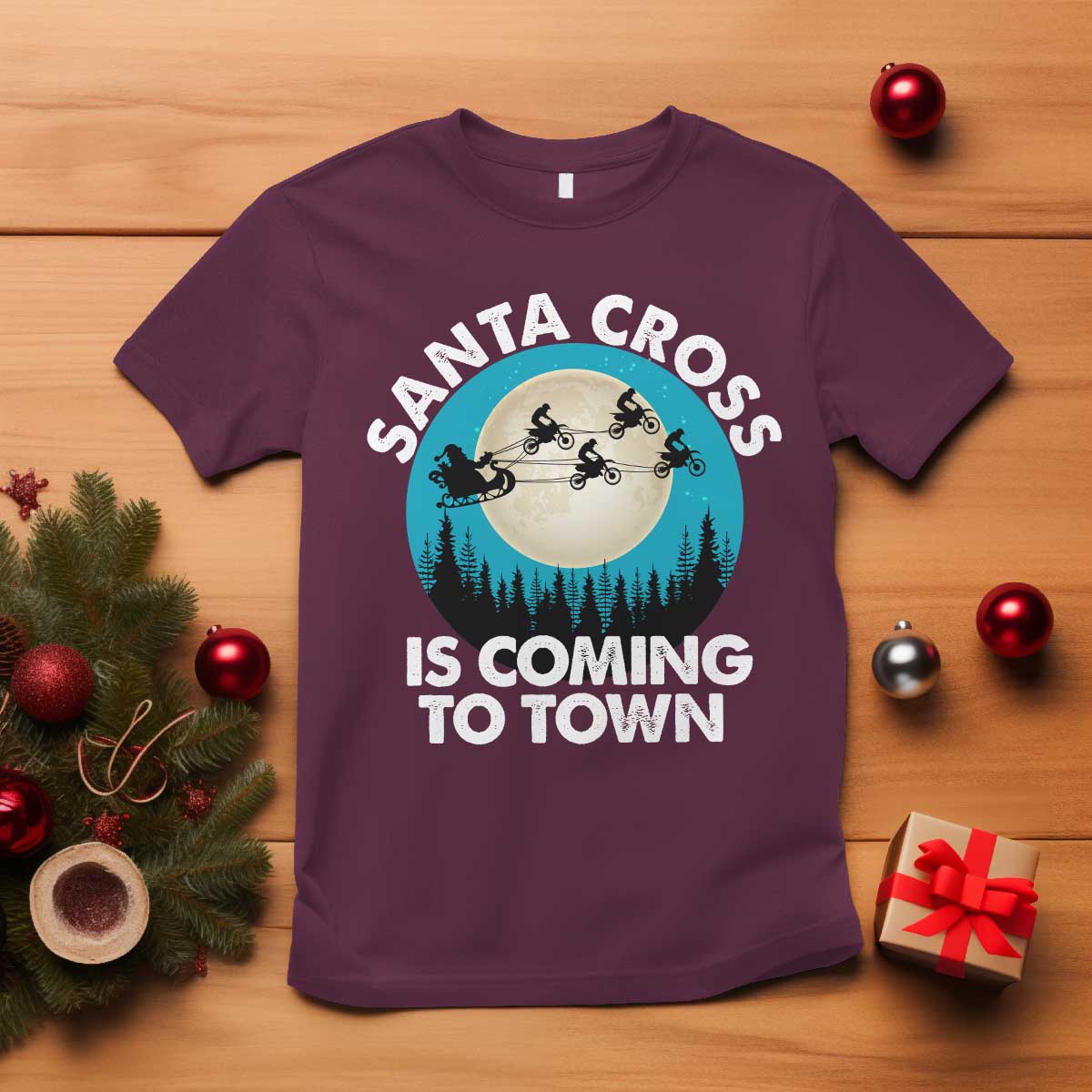 funny-christmas-motocross-t-shirt-santa-cross-is-coming-to-town-sport