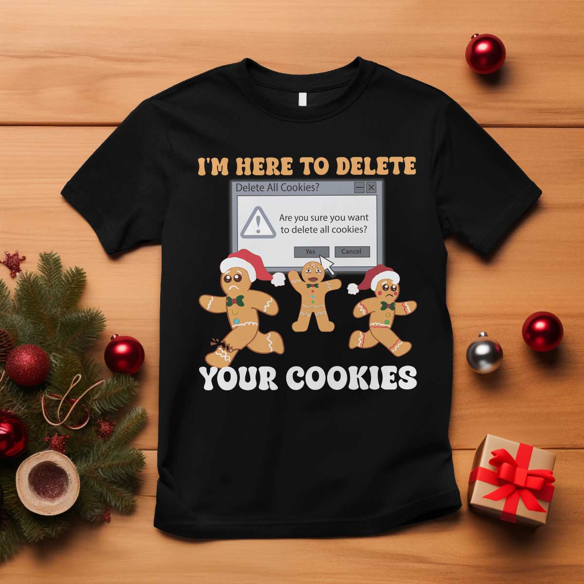 funny-christmas-gingerbread-t-shirt-im-here-to-delete-your-cookies-santa