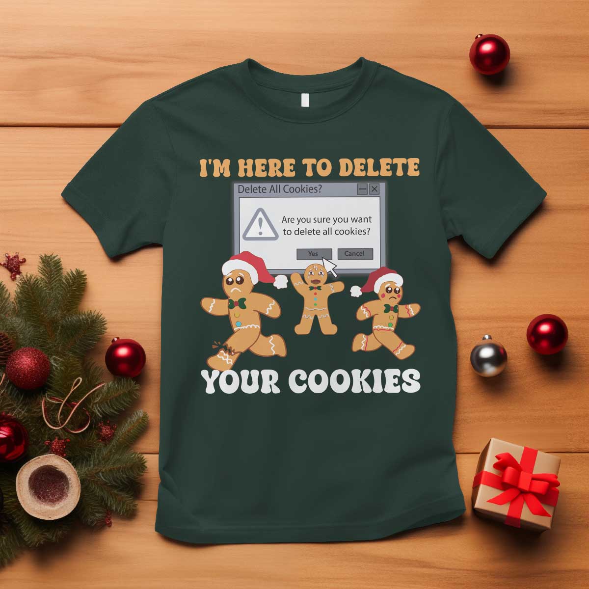 funny-christmas-gingerbread-t-shirt-im-here-to-delete-your-cookies-santa