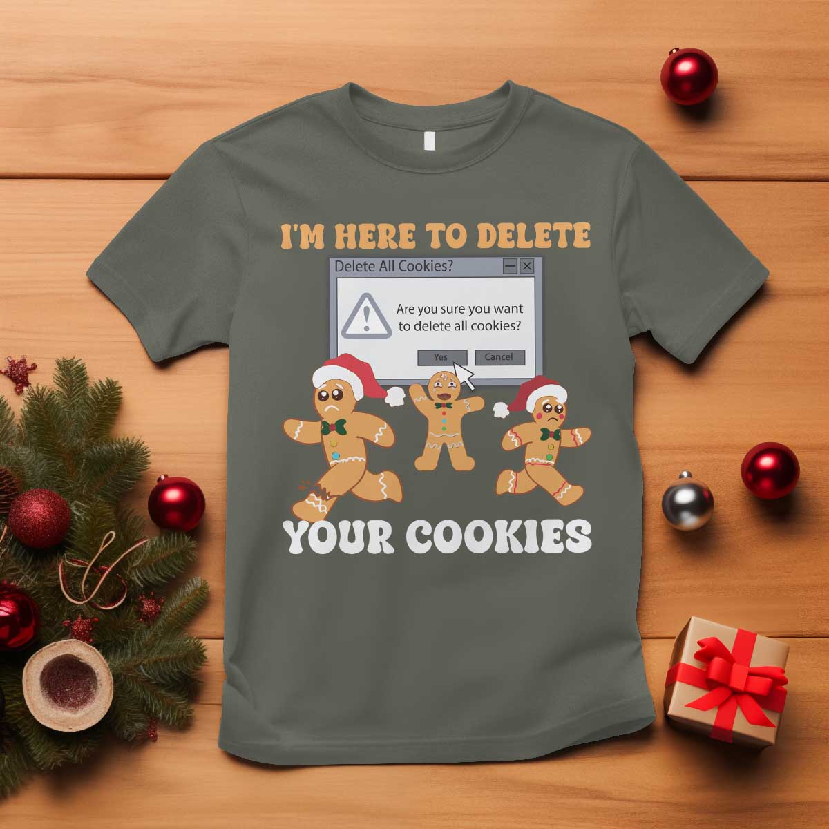 funny-christmas-gingerbread-t-shirt-im-here-to-delete-your-cookies-santa