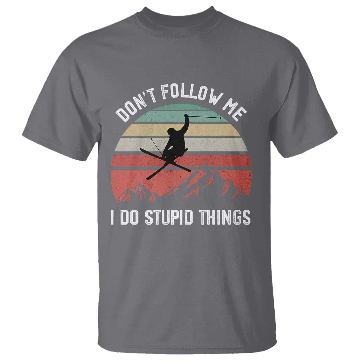 funny-skiing-t-shirt-dont-follow-me-i-do-stupid-things-retro-vintage-skier