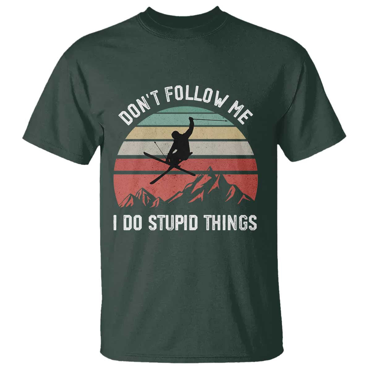 funny-skiing-t-shirt-dont-follow-me-i-do-stupid-things-retro-vintage-skier
