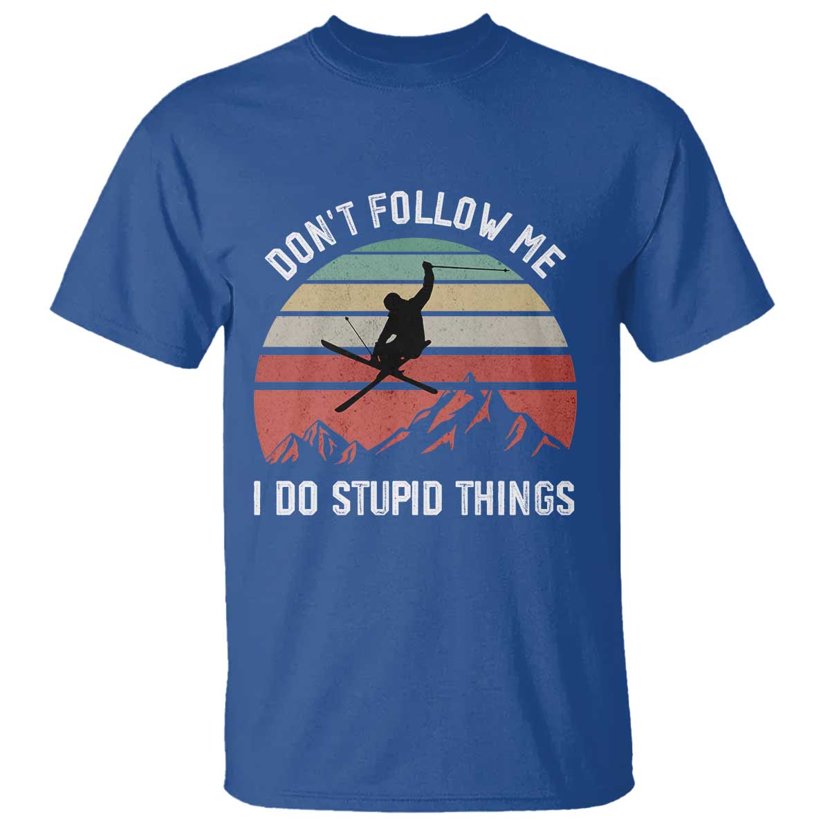 funny-skiing-t-shirt-dont-follow-me-i-do-stupid-things-retro-vintage-skier