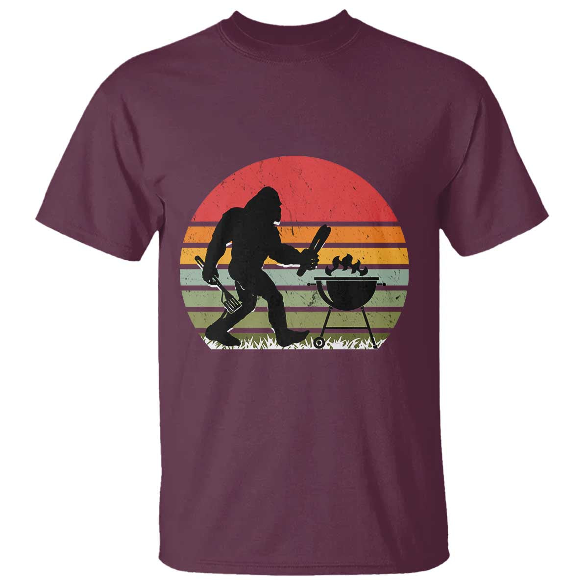 funny-retro-bigfoot-grilling-bbq-chef-t-shirt