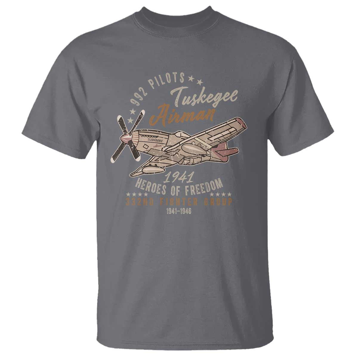 tuskegee-airman-t-shirt-heroes-of-freedom-332nd-fighter-group-est-1941-vintage-fighter