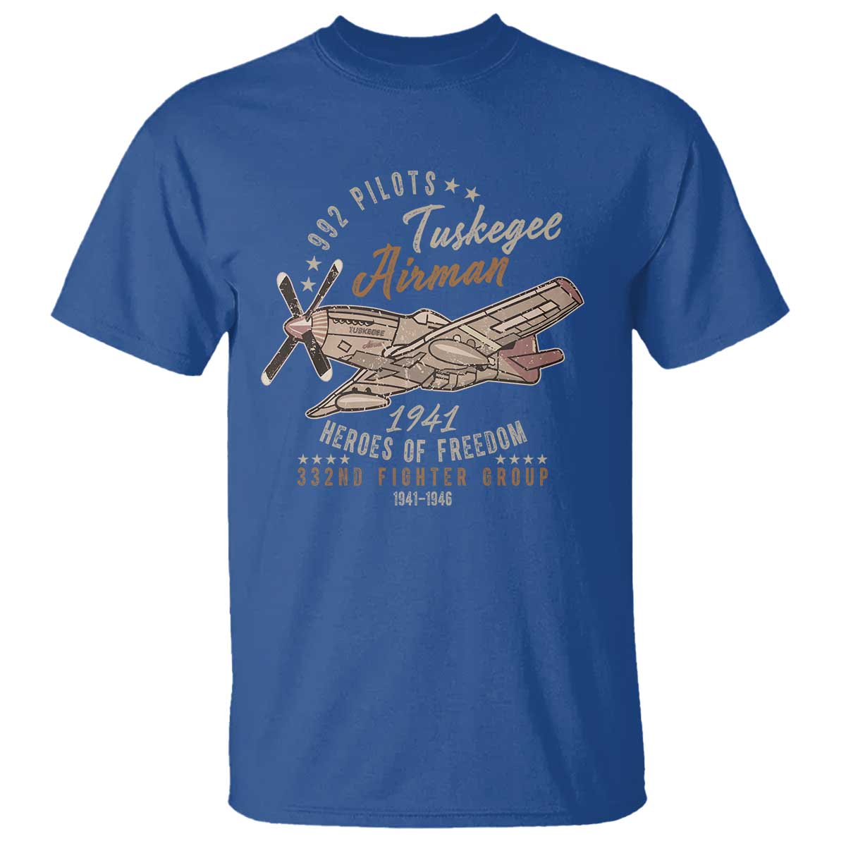 tuskegee-airman-t-shirt-heroes-of-freedom-332nd-fighter-group-est-1941-vintage-fighter
