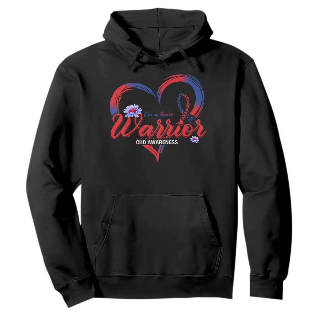 I'm A Heart Warrior Hoodie Congenital Heart Disease CHD Support