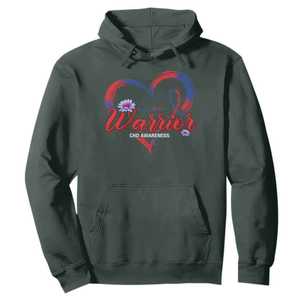 I'm A Heart Warrior Hoodie Congenital Heart Disease CHD Support