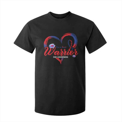 I'm A Heart Warrior T Shirt For Kid Congenital Heart Disease CHD Support